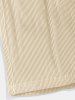 Men's Solid Color Ribbed Textured Drawstring Bermuda Shorts -  