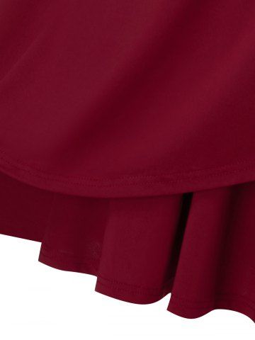 Plus Size Ruched Sparkling Sequin Tulip Hem Dress
