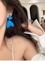 Vintage Fashion Fishtail Shaped Drop Earrings -  