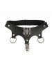 Fashion Double O-Ring Spider Rivet Garter Thigh Chain -  