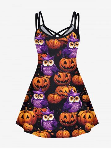 Halloween Pumpkin Dresses for Women 2023 Vintage Gothic Dress