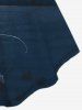 Plus Size Bird Wings Angel Glitter Print Cinched Tank Top -  