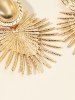 Boucles D'Oreilles Pendantes en Forme de Secteur Exagéré Ovale - d'or 