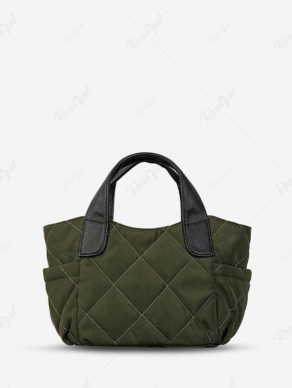 Store Women's Winter Rhombus Quilted Nylon Soft Fashion Convertible Handbag Crossbody Bag  