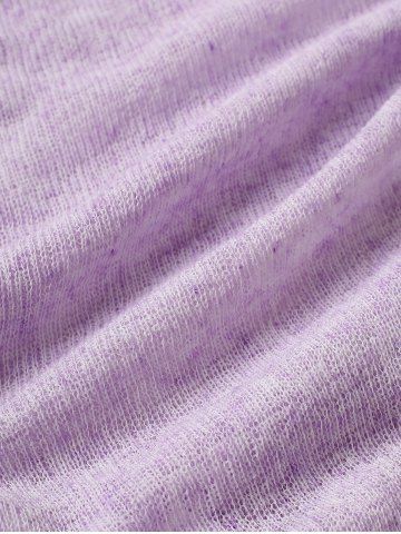 Plus Size Cinched Appliques Lace Chains Crisscross Cold Shoulder Sweater