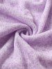 Plus Size Cinched Appliques Lace Chains Crisscross Cold Shoulder Sweater -  