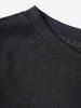 Ensemble de Robe de Base Asymétrique à Imprimé Carreaux et de T-shirt à Manches Courtes - Gris XL