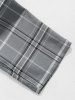 Plaid Pattern Casual Pants -  