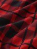 Pantalon Moulant Gothique à Carreaux à Taille Elastique - Rouge S | US 8