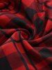 Pantalon Moulant Gothique à Carreaux à Taille Elastique - Rouge S | US 8