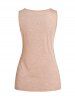 Cowl Neck Draped Ruched Chain Embellishment Casual Tank Top -  