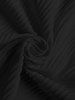 Wave Jacquard Textured Fluffy Letter Applique Short Sleeves T Shirt -  