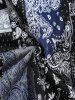 Men's Ethnic Style Paisley Printed Jacquard Contrast Ribbed Edge Crew Neck Long Sleeve Sweatshirt -  