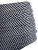 Striped Overlay Padded Tankini Set -  