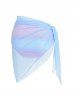Pastel Color Shell Underwire Bandage Bikini Swimsuit -  