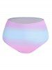 Pastel Color Shell Underwire Bandage Bikini Swimsuit -  