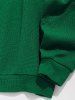 Men's Daily Casual Solid Color Jacquard Design Crew Neck Pullover Sweatshirt -  