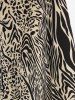 Plus Size Lace Trim Leopard V Cut Back Cami Top -  