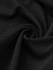 Plus Size Pentagram Zipper O-Ring Chains PU Straps Grommet Ruched Skirt -  