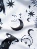 Allover Celestial Sun Moon Star Print Padded Tankini Swimsuit -  