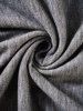 Débardeur Décontracté Chiné à Ourlet Asymétrique à Volants - Gris M