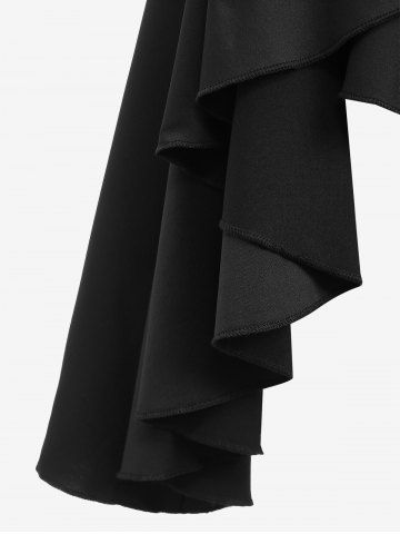 Plus Size Tulip Hem Ruffles Skirt