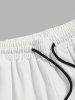 Letter C'EST LA VIE PARIS Graphic Printed Drawstring Shorts -  