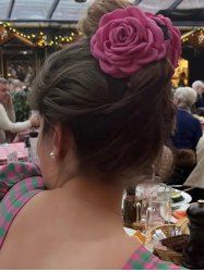 Fashion Elegant Rose Flower Hair Claw -  
