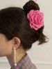 Fashion Elegant Rose Flower Hair Claw -  