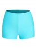 Crossover Hollow Out Boyleg Tankini Swimsuit -  