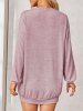 Heathered Long Knit Button Up Long Sleeve Casual Cardigan -  