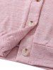 Heathered Long Knit Button Up Long Sleeve Casual Cardigan -  