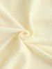 Men's Hemp Jacquard Weave Solid Color Quarter Button V-neck Pullover Long Sleeves T-shirt -  