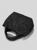 Sac Fourre-tout Matelassé en Couleur Unie pour Femme - Noir 