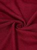 Robe Haute Basse Fleurie Panneau en Dentelle de Grande Taille à Lacets - Rouge foncé L | US 12