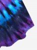 Plus Size Cinched Tie Dye Tank Top -  