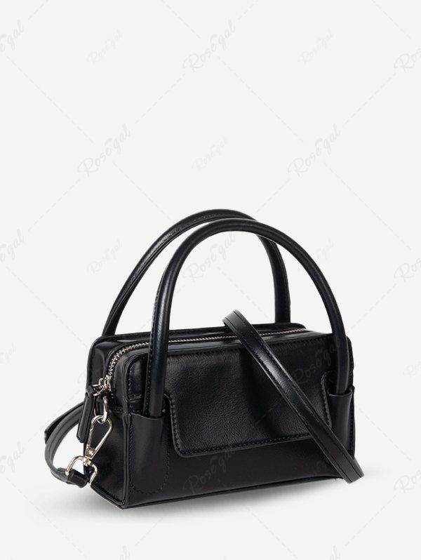Best Women's Daily Solid Color Retro Rectangle Boxy Handbag Crossbody Bag  