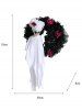 Halloween Horrible Ghost Skull Rose Flower Mesh Party Garlands -  