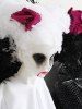 Halloween Horrible Ghost Skull Rose Flower Mesh Party Garlands -  