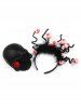 Bandeau de Cheveux D'Halloween Fourré Horrible - Noir 