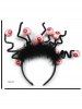 Bandeau de Cheveux D'Halloween Fourré Horrible - Noir 