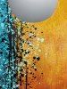 Plus Size Painting Splatter Patchwork Print Ombre T-shirt -  