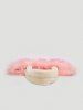 Women's Daily Fashion Fuzzy Pompoms Decor Fluffy Furry Faux Fur Panel Large Capacity Shoulder Tote Bag -  