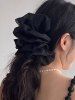 Fashion Glitter Fluffy Fabric Hair Claw -  