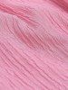 Robe Pull Texturé Ligne A Jointif Grande Taille à Col Bateau à Lacets - Rose clair L | US 12