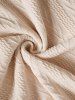 Belt Knit Turtleneck Cold Shoulder Casual Mini Dress -  