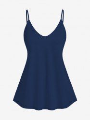 Plus Size Basic Cami Top (Adjustable Shoulder Straps) -  