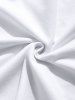 Sweat-shirt Imprimé Caractère Japonais pour Homme - Blanc M