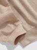 Men's Basic Simple Style Solid Color Round Neck Faux Suede Pullover Sweatshirt -  