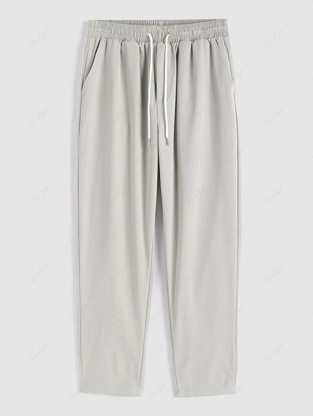 Best Men's Solid Color Slim-fit Casual Pants  
